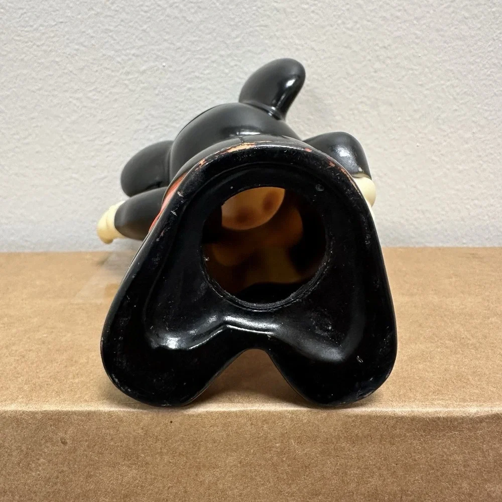 Vintage Mickey Mouse Bank Walt Disney Productions Vinyl Coin Bank 10